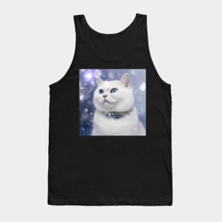 Frosty British Shorthair Cat Tank Top